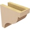 Ekena Millwork 4"W x 8"D x 8"H Classic Garner Rough Cedar Woodgrain TimberThane Corbel, Primed Tan CORUR04X08X08GARRCPR - alternate 4